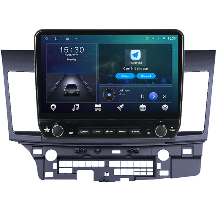 Navigatie dedicata Mitsubishi Lancer 2007-2012 Tesla cu butoane rotative model 2024, 4GB RAM 64GB ROM, Procesor Quadcore, Android 14, Display QLED 10", DSP, Carplay&Android Auto [6]