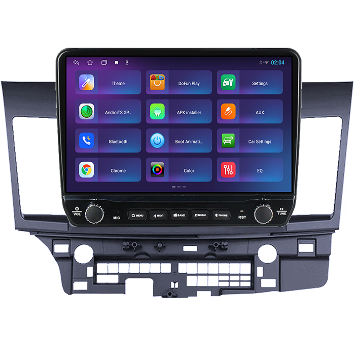 Navigatie dedicata Mitsubishi Lancer 2007-2012 Tesla cu butoane rotative model 2024, 4GB RAM 64GB ROM, Procesor Quadcore, Android 14, Display QLED 10", DSP, Carplay&Android Auto [4]