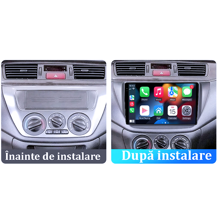 Navigatie dedicata Mitsubishi Lancer 2006-2010, 4GB RAM 64GB ROM, Procesor Qualcomm Octacore, Android 14, Rezolutie 2K, Display QLED 9", DSP, Carplay&Android Auto, SIM 4G [6]