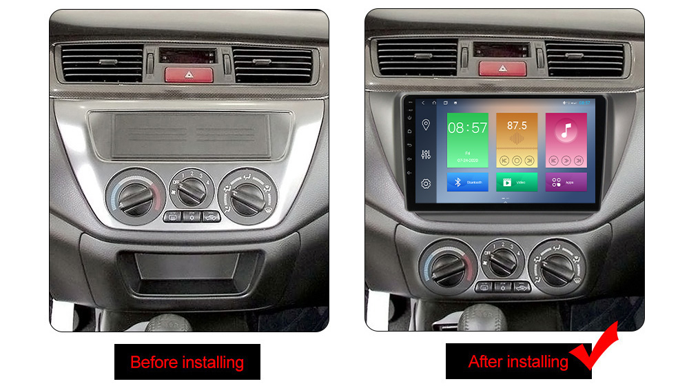 Navigatie dedicata Mitsubishi Lancer 2006-2010, 8GB RAM 128GB ROM, Octacore, Platforma TS18, Android 13, Display QLED 9”, Suporta camera 360º, DSP, Carplay&Android Auto, SIM 4G, Ventilator Activ [2]