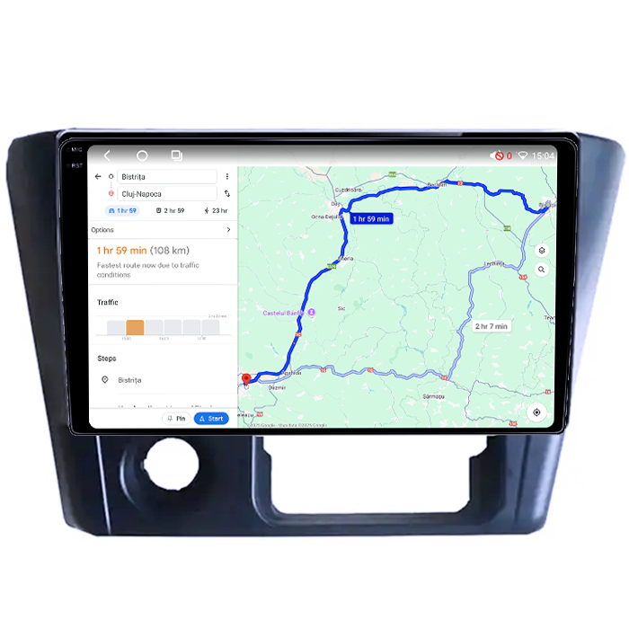 Navigatie dedicata Mitsubishi Lancer 2006, 4GB RAM 64GB ROM, Octacore, Android 14, Display QLED 1K 9", Carplay&Android Auto, SIM 4G, Ventilator Activ [4]