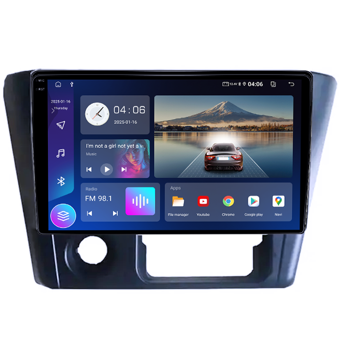 Navigatie dedicata Mitsubishi Lancer 2006, 4GB RAM 64GB ROM, Quad Core, Display 9" QLED 1K, Carplay, Android 14, Bluetooth, Magazin Play, Suport Camere AHD [2]
