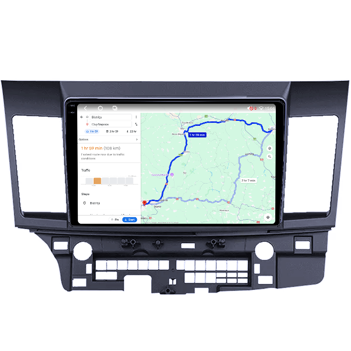 Navigatie dedicata Mitsubishi Lancer 2007-2012, 4GB RAM 64GB ROM, Octacore, Android 14, Display QLED 1K 9", Carplay&Android Auto, SIM 4G, Ventilator Activ [4]