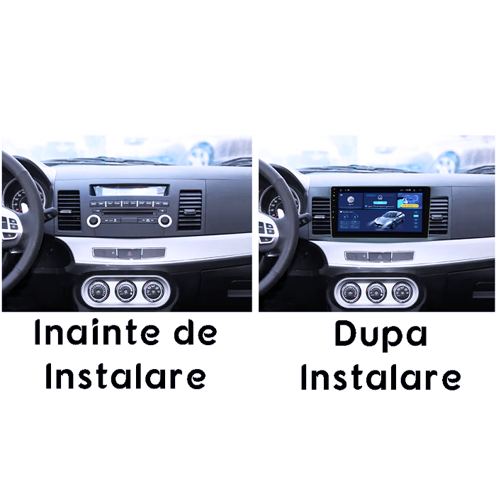Navigatie dedicata Mitsubishi Lancer 2007-2012, 4GB RAM 64GB ROM, Octacore, Android 14, Display QLED 1K 9", Carplay&Android Auto, SIM 4G, Ventilator Activ [5]