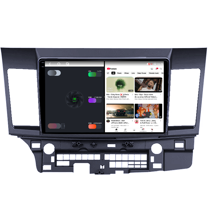 Navigatie dedicata Mitsubishi Lancer 2007-2012, 4GB RAM 64GB ROM, Octacore, Android 14, Display QLED 1K 9", Carplay&Android Auto, SIM 4G, Ventilator Activ [3]