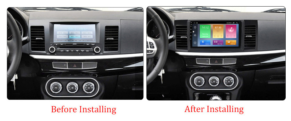 Navigatie dedicata Mitsubishi Lancer 2007-2012, 4GB RAM 64GB ROM, Quad Core, Display 10.1" QLED 1K, Carplay, Android 14, Bluetooth, Magazin Play, Suport Camere AHD [4]