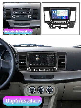 Navigatie dedicata Mitsubishi Lancer 2007-2012, 8GB RAM 128GB ROM, Octacore, Platforma TS18, Android 13, Display QLED 10”, Suporta camera 360º, DSP, Carplay&Android Auto, SIM 4G, Ventilator Activ [4]