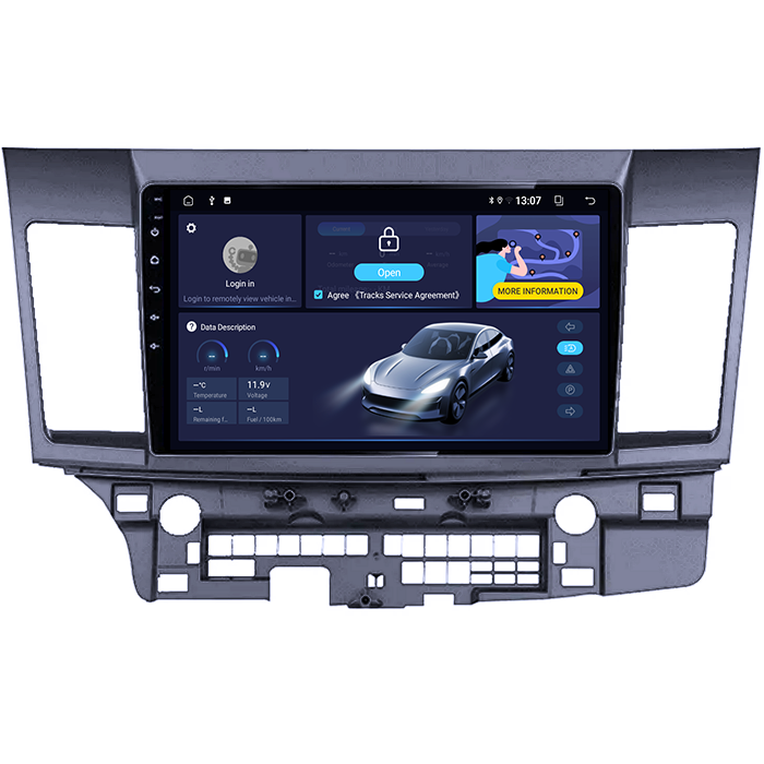 Navigatie dedicata Mitsubishi Lancer 2007-2012, 8GB RAM 128GB ROM, Octacore, Platforma TS18, Android 13, Display QLED 10”, Suporta camera 360º, DSP, Carplay&Android Auto, SIM 4G, Ventilator Activ [3]