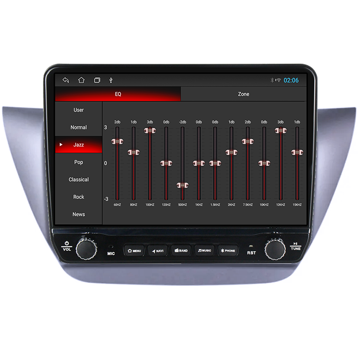 Navigatie dedicata Mitsubishi Lancer IX 2006-2010 Tesla cu butoane rotative model 2024, 4GB RAM 64GB ROM, Procesor Quadcore, Android 14, Display QLED 10", DSP, Carplay&Android Auto [2]