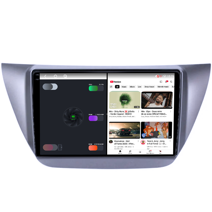 Navigatie dedicata Mitsubishi Lancer IX 2006-2010, 4GB RAM 64GB ROM, Octacore, Android 14, Display QLED 1K 9", Carplay&Android Auto, SIM 4G, Ventilator Activ [3]