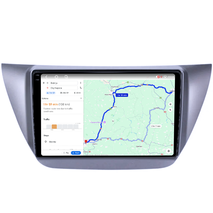 Navigatie dedicata Mitsubishi Lancer IX 2006-2010, 4GB RAM 64GB ROM, Octacore, Android 14, Display QLED 1K 9", Carplay&Android Auto, SIM 4G, Ventilator Activ [4]