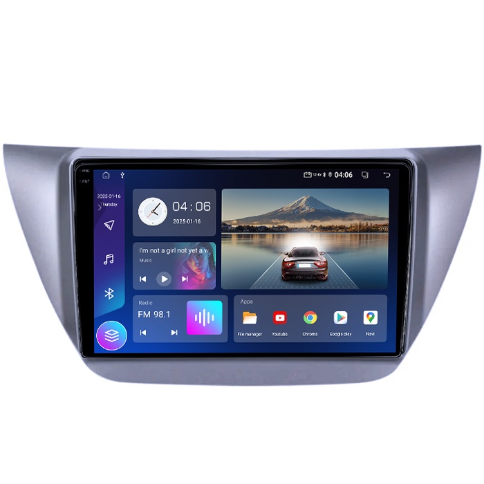 Navigatie dedicata Mitsubishi Lancer IX 2006-2010, 4GB RAM 64GB ROM, Quad Core, Display 9" QLED 1K, Carplay, Android 14, Bluetooth, Magazin Play, Suport Camere AHD [2]