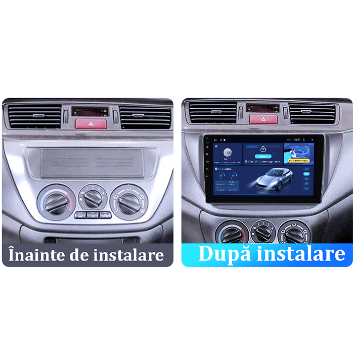 Navigatie dedicata Mitsubishi Lancer IX 2006-2010, 8GB RAM 128GB ROM, Octacore, Platforma TS18, Android 14, Display QLED 9", Suporta camera 360", DSP, Carplay&Android Auto, SIM 4G, Ventilator Activ [5]
