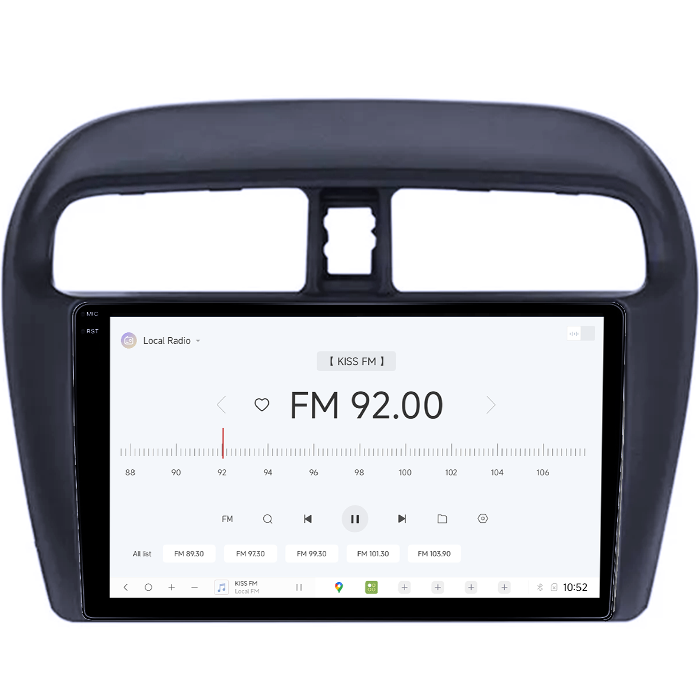 Navigatie dedicata Mitsubishi Mirage Attrage 2012-2018, DUDU3, 4GB RAM 64GB ROM, Octacore, Platforma 8581, Android, Display QLED 10", DSP, Carplay&AndroidAuto [4]
