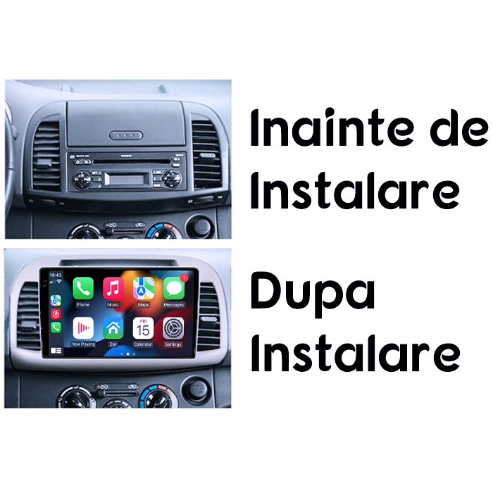 Navigatie dedicata Mitsubishi Micra 2002-2020, 8GB RAM 128GB ROM, Octacore, Platforma 7862, Android 14, Display QLED 9" 2K, Suporta camera 360", DSP, Carplay&Android [4]