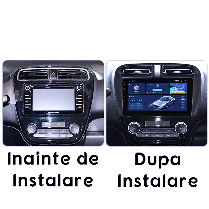 Navigatie dedicata Mitsubishi Mirage Attrage 2012-2018, 4GB RAM 64GB ROM, Quad Core, Display 9" QLED 1K, Carplay, Android 14, Bluetooth, Magazin Play, Suport Camere AHD [5]