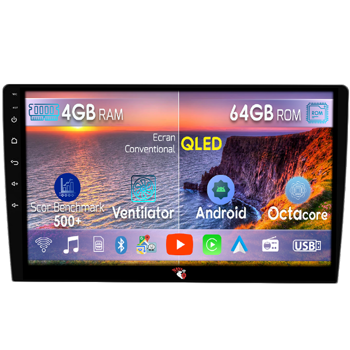 Navigatie dedicata Nissan Murano 2002-2006, 4GB RAM 64GB ROM, Octacore, Android 14, Display QLED 9", DSP, Carplay&Android Auto, SIM 4G, Ventilator Activ [1]