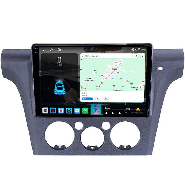 Navigatie dedicata Mitsubishi Outlander 2001-2005, 4GB RAM 32GB ROM, Octacore, Android 14, Display QLED 1K 10", DSP, Carplay&Android Auto, SIM 4G, Bluetooth, Ventilator Activ [2]