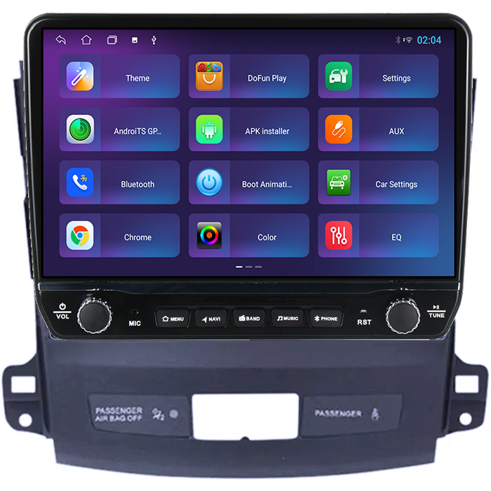 Navigatie dedicata Mitsubishi Outlander 2005-2011 Tesla cu butoane rotative model 2024, 4GB RAM 64GB ROM, Procesor Quadcore, Android 14, Display QLED 10", DSP, Carplay&Android Auto [4]