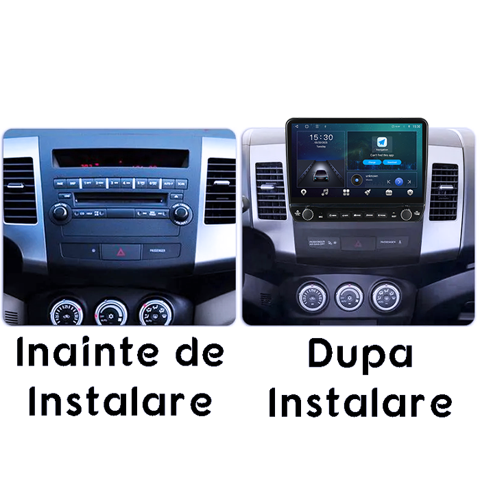 Navigatie dedicata Mitsubishi Outlander 2005-2011 Tesla cu butoane rotative model 2024, 4GB RAM 64GB ROM, Procesor Quadcore, Android 14, Display QLED 10", DSP, Carplay&Android Auto [7]