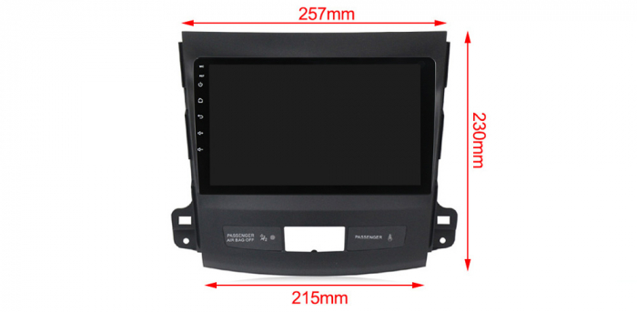 Navigatie dedicata Mitsubishi Outlander 2005-2011, 4 GB RAM 32 ROM, Android 13, Display QLED, 9", DSP, Carplay, Android Auto, Internet, Youtube , Waze , WI-FI , USB , Bluetooth [8]