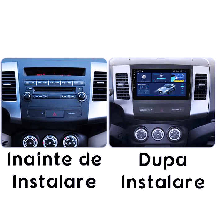 Navigatie dedicata Mitsubishi Outlander 2005-2011, 4GB RAM 64GB ROM, Octacore, Android 14, Display QLED 1K 9", Carplay&Android Auto, SIM 4G, Ventilator Activ [5]