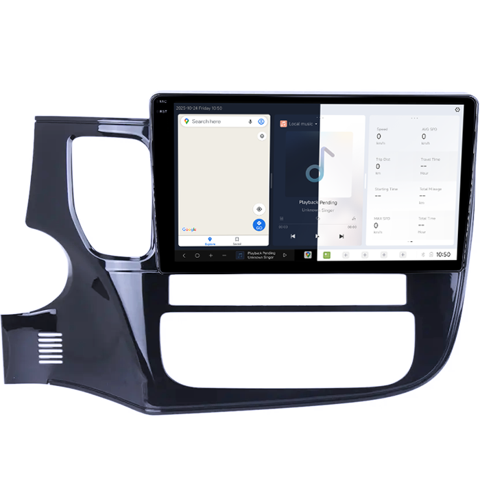 Navigatie dedicata Mitsubishi Outlander 2012-2018, DUDU3, 4GB RAM 64GB ROM, Octacore, Platforma 8581, Android, Display QLED 9", DSP, Carplay&AndroidAuto [2]