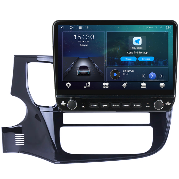 Navigatie dedicata Mitsubishi Outlander 2012-2018 Tesla cu butoane rotative model 2024, 4GB RAM 64GB ROM, Procesor Quadcore, Android 14, Display QLED 10", DSP, Carplay&Android Auto [6]