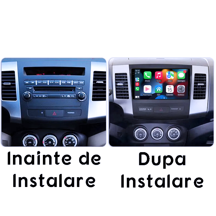 Navigatie dedicata Mitsubishi Outlander 2006-2014, 4GB RAM 64GB ROM, Procesor Qualcomm Octacore, Android 14, Rezolutie 2K, Display QLED 9", DSP, Carplay&Android Auto, SIM 4G [7]