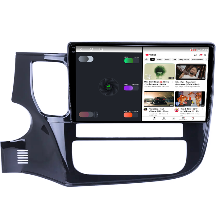 Navigatie dedicata Mitsubishi Outlander 2012-2017, 4GB RAM 64GB ROM, Octacore, Android 14, Display QLED 1K 9", Carplay&Android Auto, SIM 4G, Ventilator Activ [3]