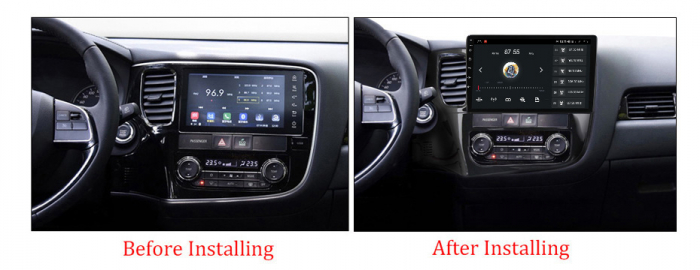 Navigatie dedicata Mitsubishi Outlander 2012-2018, 4 GB RAM 32 ROM, Android 13, Display QLED, 10", DSP, Carplay, Android Auto, Internet, Youtube , Waze , WI-FI , USB , Bluetooth [7]