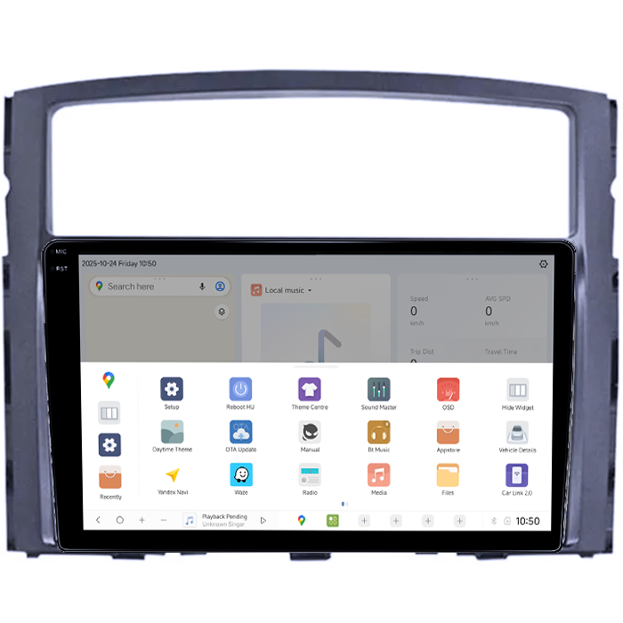 Navigatie dedicata Mitsubishi Pajero 2006-2014, DUDU3, 4GB RAM 64GB ROM, Octacore, Platforma 8581, Android, Display QLED 9", DSP, Carplay&AndroidAuto [3]