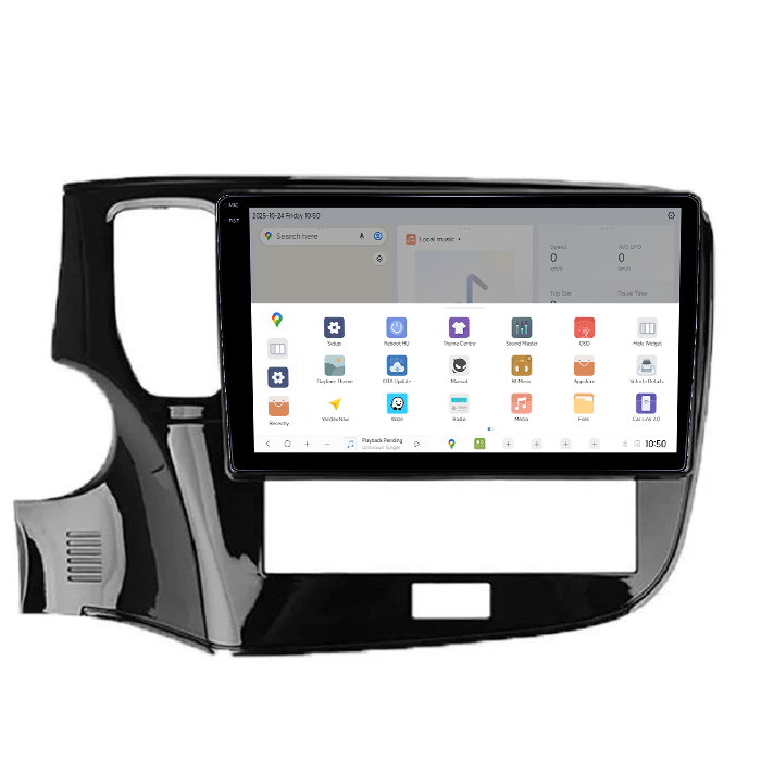 Navigatie dedicata Mitsubishi Outlander 2019-2021, DUDU3, 4GB RAM 64GB ROM, Octacore, Platforma 8581, Android, Display QLED 9", DSP, Carplay&AndroidAuto [3]