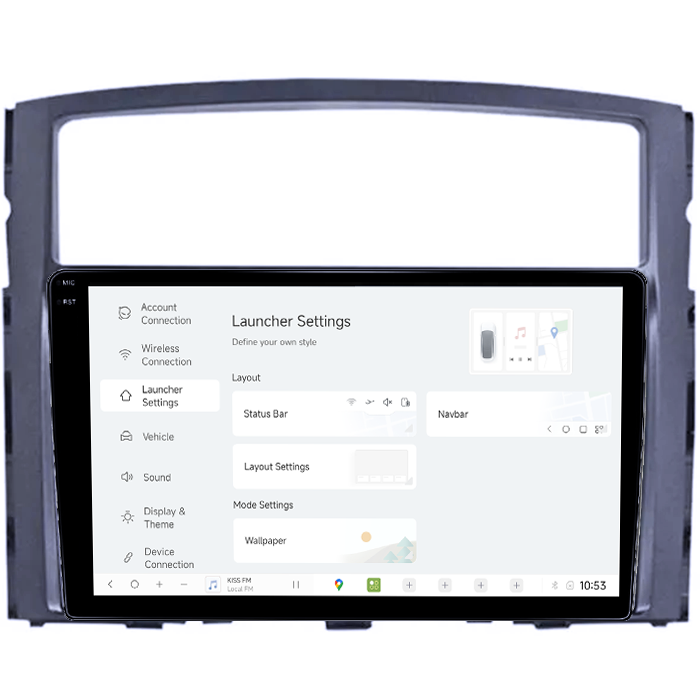 Navigatie dedicata Mitsubishi Pajero 2006-2014, DUDU3, 4GB RAM 64GB ROM, Octacore, Platforma 8581, Android, Display QLED 9", DSP, Carplay&AndroidAuto [5]