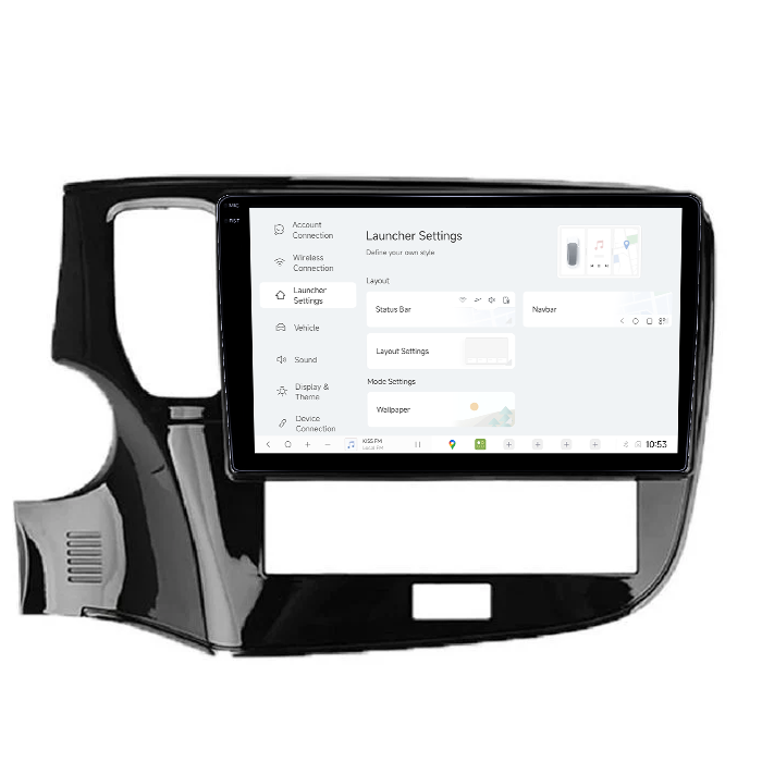 Navigatie dedicata Mitsubishi Outlander 2019-2021, DUDU3, 4GB RAM 64GB ROM, Octacore, Platforma 8581, Android, Display QLED 9", DSP, Carplay&AndroidAuto [5]