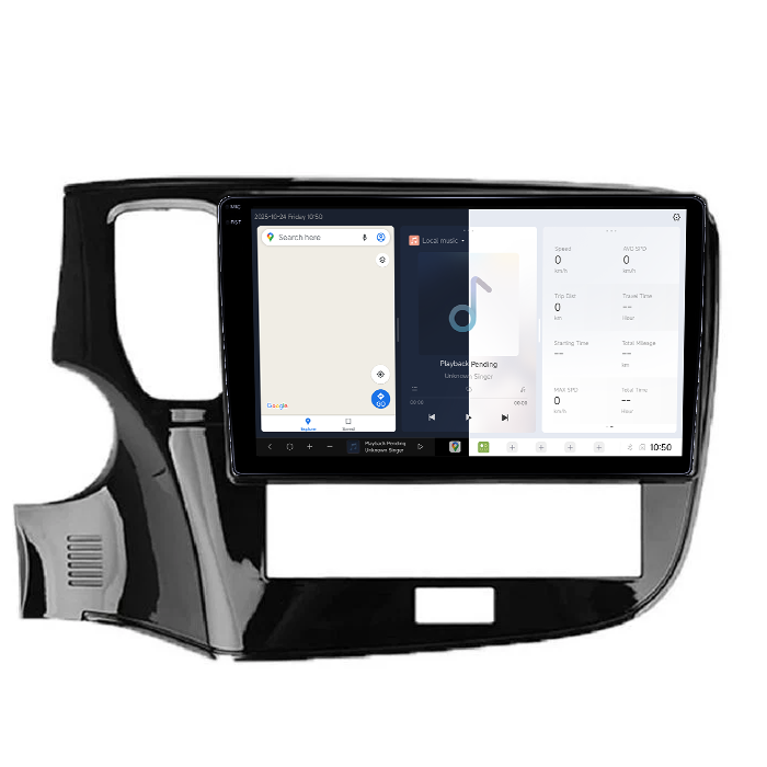 Navigatie dedicata Mitsubishi Outlander 2019-2021, DUDU3, 4GB RAM 64GB ROM, Octacore, Platforma 8581, Android, Display QLED 9", DSP, Carplay&AndroidAuto [2]