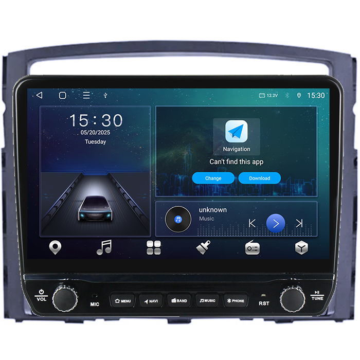 Navigatie dedicata Mitsubishi Pajero 2006-2014 Tesla cu butoane rotative model 2024, 4GB RAM 64GB ROM, Procesor Quadcore, Android 14, Display QLED 10", DSP, Carplay&Android Auto [6]