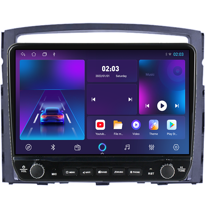 Navigatie dedicata Mitsubishi Pajero 2006-2014 Tesla cu butoane rotative model 2024, 4GB RAM 64GB ROM, Procesor Quadcore, Android 14, Display QLED 10", DSP, Carplay&Android Auto [5]