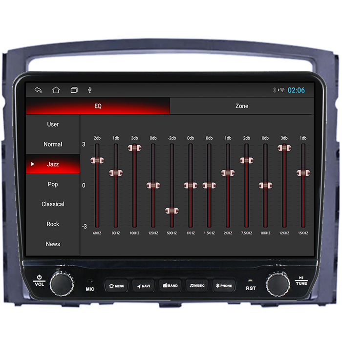Navigatie dedicata Mitsubishi Pajero 2006-2014 Tesla cu butoane rotative model 2024, 4GB RAM 64GB ROM, Procesor Quadcore, Android 14, Display QLED 10", DSP, Carplay&Android Auto [2]