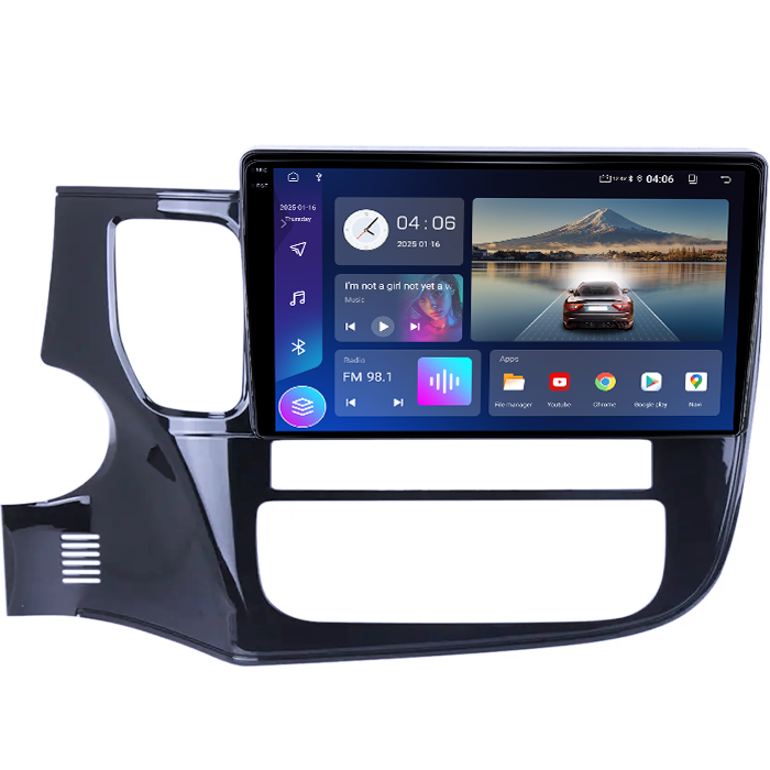 Navigatie dedicata Mitsubishi Outlander 2015-2017, 4GB RAM 64GB ROM, Quad Core, Display 10.2" QLED 1K, Carplay, Android 14, Bluetooth, Magazin Play, Suport Camere AHD [3]