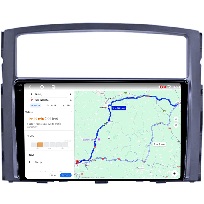 Navigatie dedicata Mitsubishi Pajero 2006-2014, 4GB RAM 64GB ROM, Octacore, Android 14, Display QLED 1K 9", Carplay&Android Auto, SIM 4G, Ventilator Activ [4]