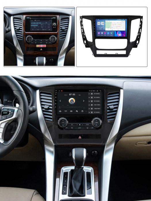 Navigatie dedicata Mitsubishi Pajero 2016-2018, 4 GB RAM 32 ROM, Android 13, Display QLED, 9", DSP, Carplay, Android Auto, Internet, Youtube , Waze , WI-FI , USB , Bluetooth [5]