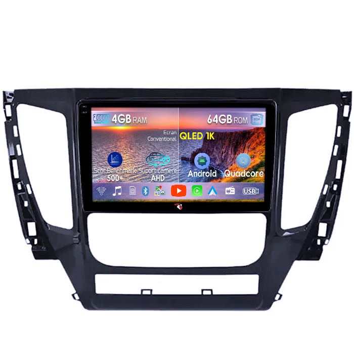 Navigatie dedicata Mitsubishi Pajero 2016-2018, 4GB RAM 64GB ROM, Octacore, Android 14, Display QLED 1K 9", Carplay&Android Auto, SIM 4G, Ventilator Activ [1]