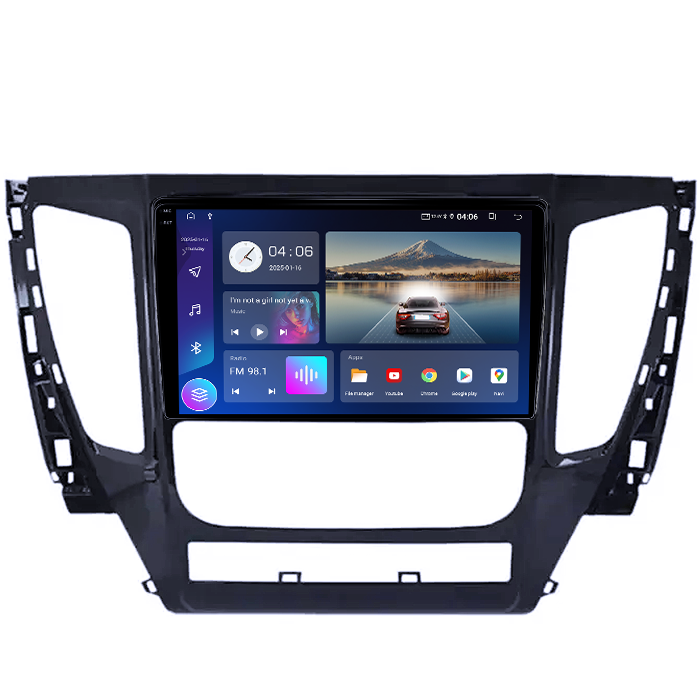 Navigatie dedicata Mitsubishi Pajero 2016-2018, 4GB RAM 64GB ROM, Quad Core, Display 9" QLED 1K, Carplay, Android 14, Bluetooth, Magazin Play, Suport Camere AHD [2]