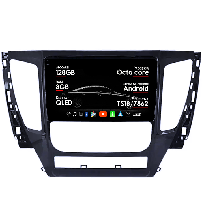 Navigatie dedicata Renault Sandero Dacia Duster Captur Lada Xray, 8GB RAM 128GB ROM, Octacore, Platforma TS18, Android 14, Display QLED 9", Suporta camera 360", DSP, Carplay&Android Auto, SIM 4G, V [1]