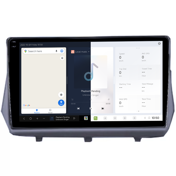 Navigatie dedicata Mitsubishi Savrin 2004-2012, DUDU3, 4GB RAM 64GB ROM, Octacore, Platforma 8581, Android, Display QLED 9", DSP, Carplay&AndroidAuto [2]