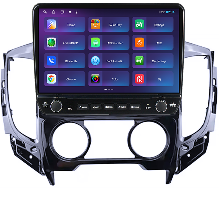 Navigatie dedicata Mitsubishi Triton 2015 Tesla cu butoane rotative model 2024, 4GB RAM 64GB ROM, Procesor Quadcore, Android 14, Display QLED 10", DSP, Carplay&Android Auto [4]