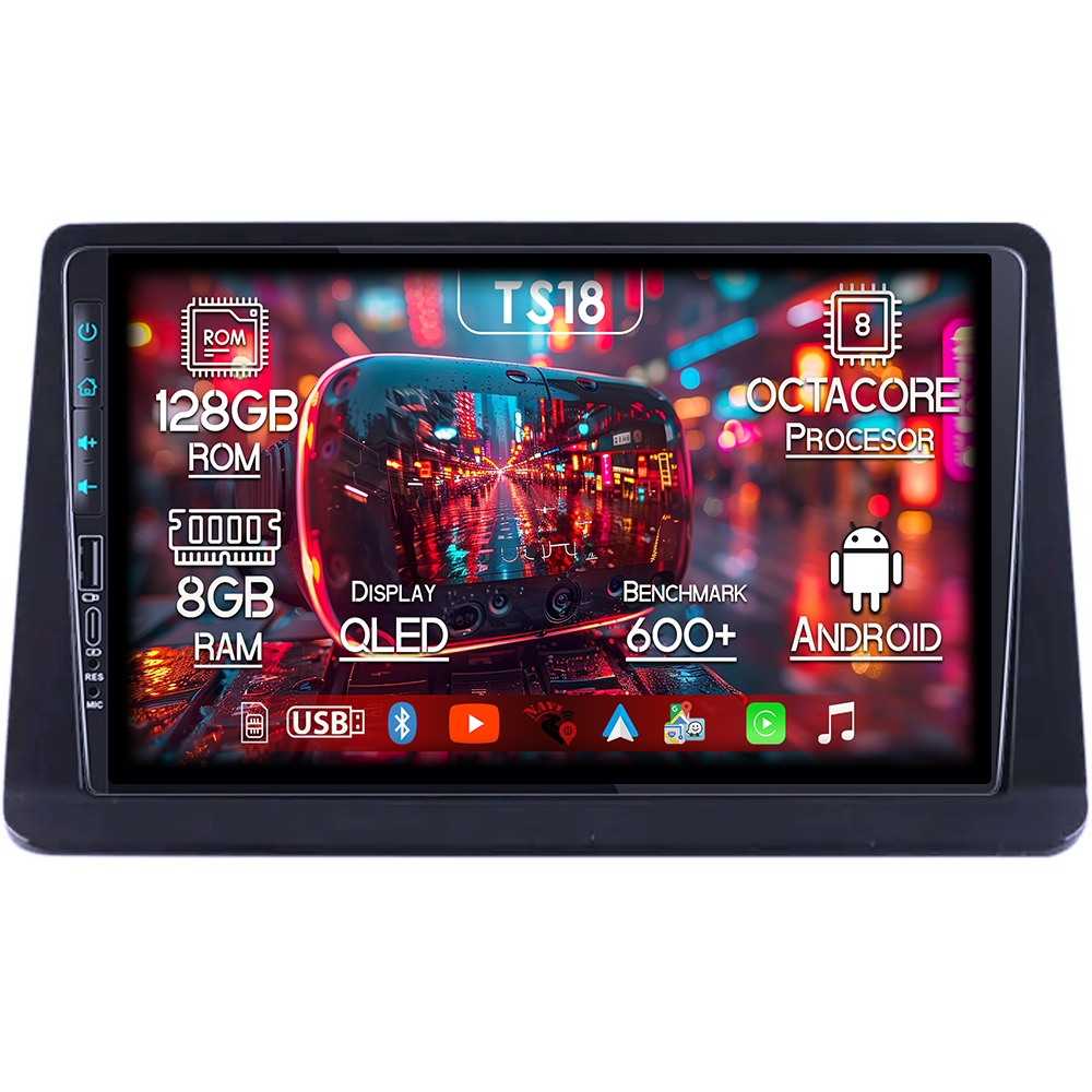 Navigatie dedicata Mitsubishi Pajero Montero, USB&Butoane fizice frontale, Platforma TS18, 9 Inch, 8GB RAM 128GB ROM, Octacore, Android 14, Android Auto&Carplay [1]