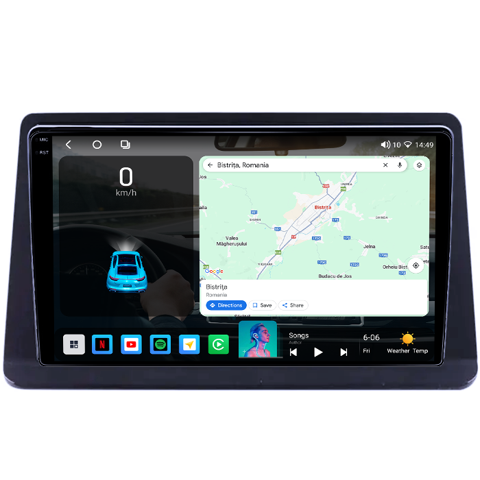Navigatie dedicata Mitsubishi Pajero Montero V31 1991-2001, 4GB RAM 64GB ROM, Octacore, Android 14, Display QLED 1K 9", Carplay&Android Auto, SIM 4G, Ventilator Activ [2]