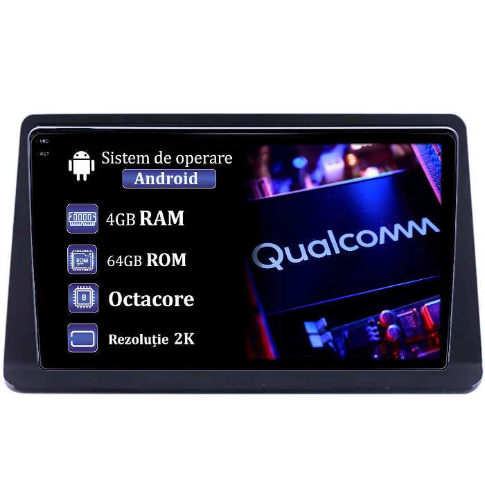 Navigatie dedicata Mitsubishi Pajero Montero V31 Cheetah, 4GB RAM 64GB ROM, Procesor Qualcomm Octacore, Android 14, Rezolutie 2K, Display QLED 9", DSP, Carplay&Android Auto, SIM 4G [1]